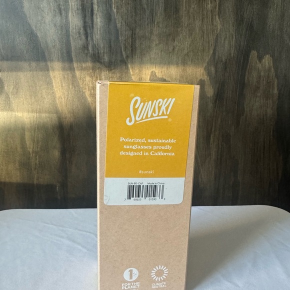 Brown and Black Geometric Sunglasses with Dark Lenses - Picture 10 of 10